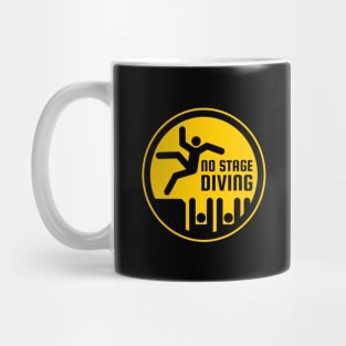 "No Stage Diving" Emblem Mug